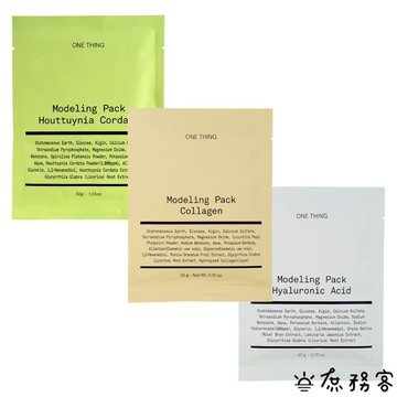 ONE THING 專業調理軟膜 軟膜 魚腥草 膠原蛋白 面膜  oliveyoung 現貨 正品 韓國 庶務客