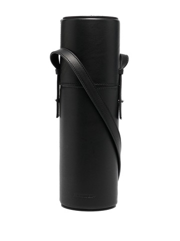 Jil Sander - leather thermos case - women - Calf Leather/stainless steel - One Size - Black