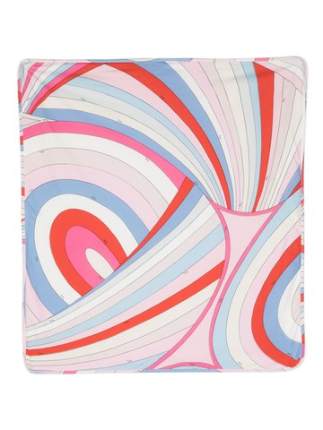 PUCCI Junior - Iride-print cotton blanket - kids - Spandex/Elastane/Cotton/Polyester/Cotton - One Size - White
