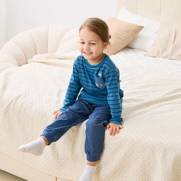 動物家族縮口長褲