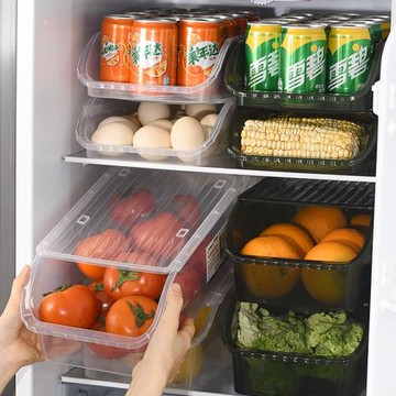 冰箱收納盒廚房整理儲物冷凍食品盒帶蓋透明蔬菜雞蛋食物保鮮盒子