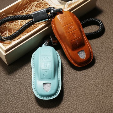 【瘋匠訂制】純手工製作汽車鑰匙包套For Porsche保時捷 高端禮品