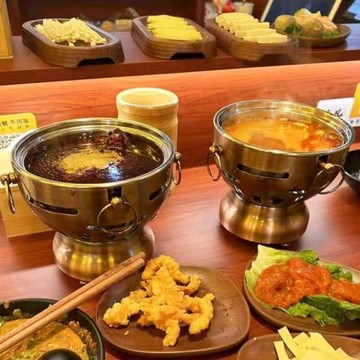 單人小涮鍋加厚304不銹鋼酒精小火鍋連鎖店油爐商用一人一鍋