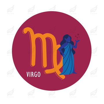 精緻時尚陶瓷杯墊[熱轉印印製](處女座02)杯墊 陶瓷杯墊 熱轉印 送禮小物 婚禮小物 企業送禮 紀念品