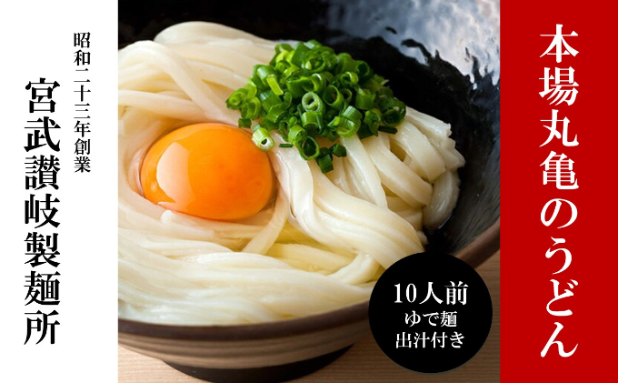 丸亀からお届け！元祖さぬきゆでうどん　10人前