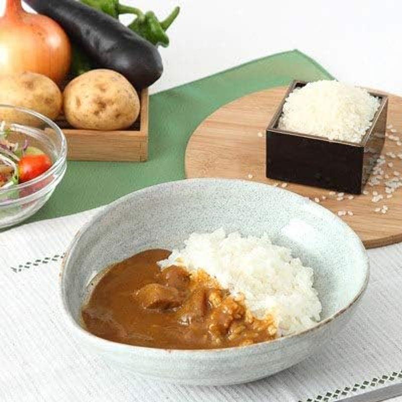 華カレー＆福島県産米セット ホテル華の湯 華カレー＆牛の華カレー3種５個 お米3合セット