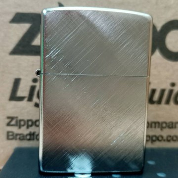 美國 Zippo 打火機 正品 鍍鉻對角線編織紋  (型號28182)
