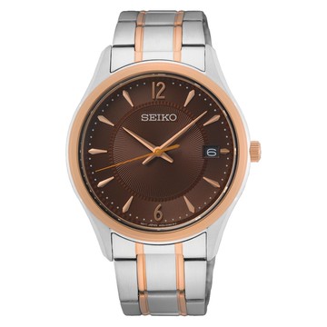 送禮首選★SEIKO 簡約經典藍寶石鏡面腕錶6N52-00D0B(SUR470P1) SK005 附提袋【全館滿額折價★APP下單點數4倍送】線上購買享_實體門市同步服務