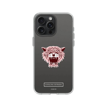 iPhone 15 Pro Max Clear 透明 - Catalina Estrada - Pink Tiger Head
