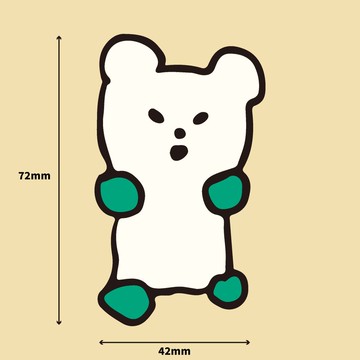 小熊軟糖防水貼紙 | 記憶橡皮擦口味