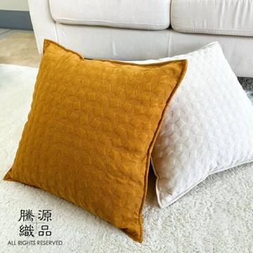 【騰源織品｜24hr出貨】立體雙面浮雕紋路系列抱枕套| 共4款 | 45x45