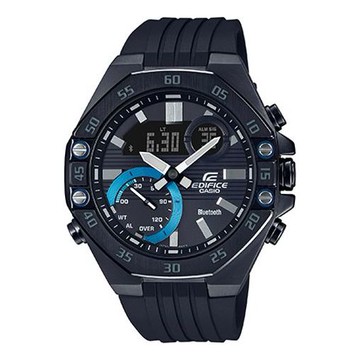 CASIO Bluetooth Waterproof Sports EDIFICE Sapphire Crystal Quartz Solar Powered Mens Black Analog/Digital Combo