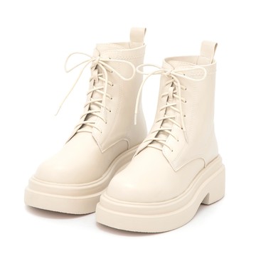 D+AF 偶像學園輕量厚底綁帶短靴