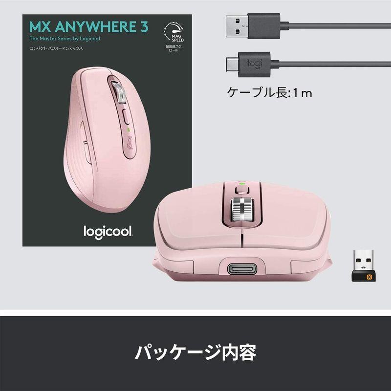 ロジクール MX ANYWHERE 3 ワイヤレス モバイルマウス MX1700RO