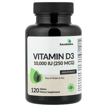Futurebiotics, 維生素 D3，250 微克（10,000 國際單位），120 片
