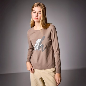 冬眠狗狗印花上衣