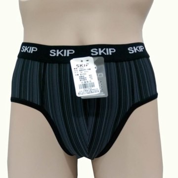 SKIP四季織精品**吸排男三角褲(丈青)**