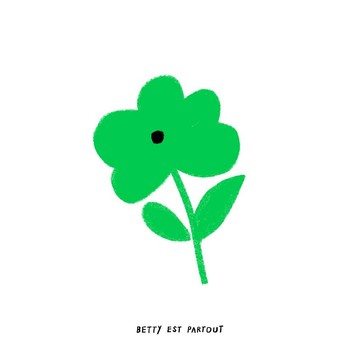 我是綠色小花皮革手工吊飾