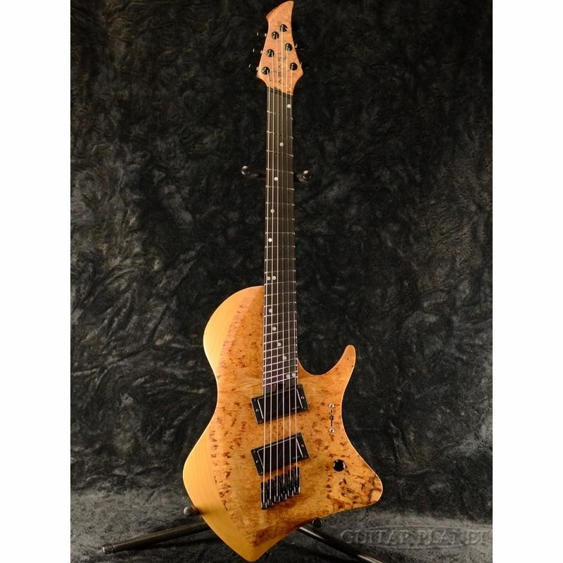 ABASI Guitars Custom6 Multiscale(Fanned Fret) Burl Maple Satin