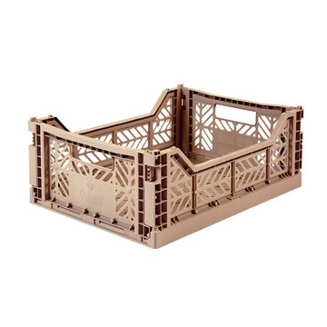 土耳其Aykasa折疊收納籃(M)-榛果可可