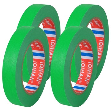 iQIHAN Color紙膠帶 綠色 25 毫米 x 20 公尺  4捲