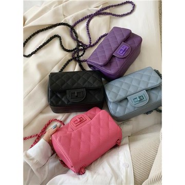 法國小眾包包女2025流行新款潮時尚菱格鏈條斜挎包夏季百搭單肩包