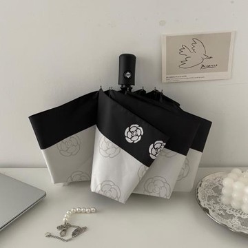 Haru 復古小香風ins全自動晴雨傘兩用法式折疊太陽傘防曬遮陽傘女