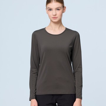 【WILDLAND荒野】女Super hot石墨烯圓領保暖衣