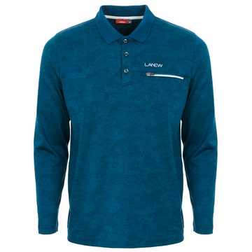 彈力提花POLO衫-蛋石藍(男264225370)