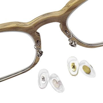 眼鏡專用 金屬硬芯鼻墊 鼻托(三對6入)(贈螺絲起子+鼻墊螺絲)