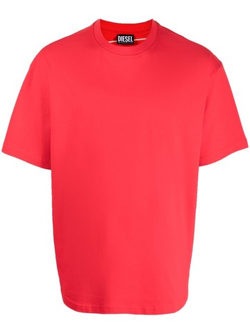 Diesel - T-Boggy-Megoval cotton T-shirt - unisex - Cotton - XXL - Red