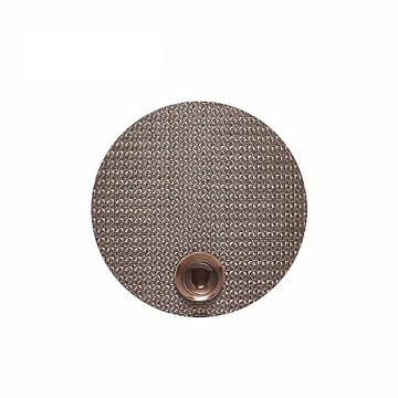 紗線編織系列Origami圓餐墊-38CM-可可棕