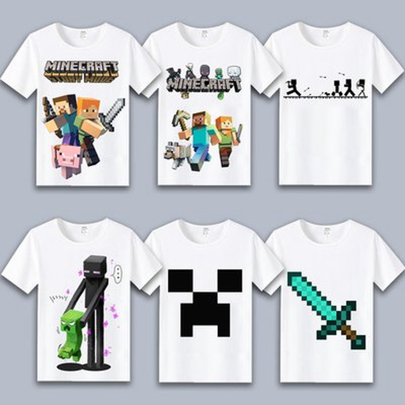 Minecraft マインクラフト キャラクター プリント ｔシャツ 子供 大人 仮装日常服男女兼用 マイクラゲームキャラクターグッズ19色 通販 Lineポイント最大0 5 Get Lineショッピング