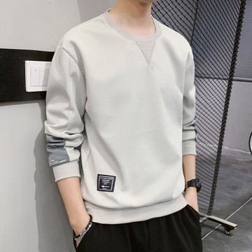 重磅衛衣男春秋寬松圓領潮牌男生上衣2025新款秋冬季男士長袖t恤