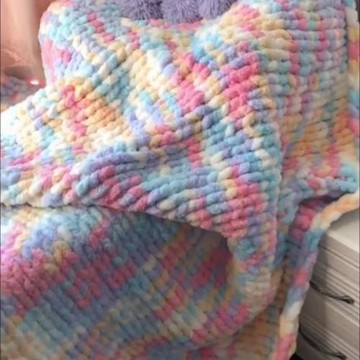 跨境手工編織粗毛線毯子雪尼爾毛毯棒針織毯毛線毯子沙發蓋毯