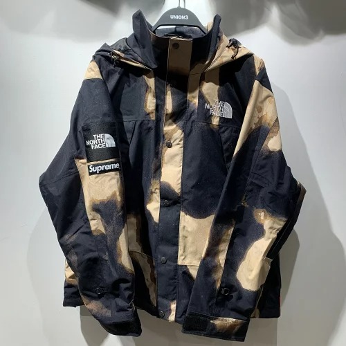 Supreme 21aw The North Face Bleached Denim Print Mountain Jacket L ...