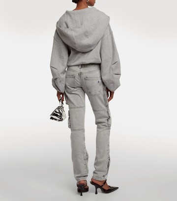 The Attico Low-rise straight cargo jeans