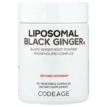 Codeage, 脂質體黑姜，90 粒素食膠囊（每粒膠囊 500 毫克）