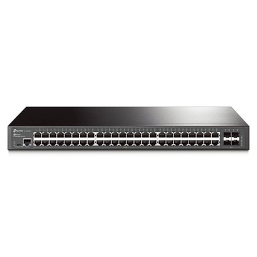 tp-link JetStream Gigabit L2 商用管理型交換器 RJ-45 48埠 + SFP 4埠  1個  TL-SG3452 v1