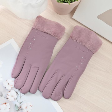 防風保暖觸控手套-名媛風-顏色隨機出貨