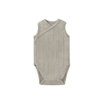 小獅王辛巴 Air Upper透氣棉開襟包屁衣70cm(無袖-阜灰) 390元