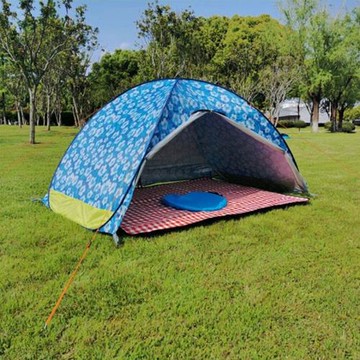 無底沙灘帳篷野餐免搭防曬家庭室內海邊折疊帳篷戶外全自動彈廠家