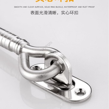 🚀新品下殺 免打孔風鉤升級款加厚不鏽鋼老式窗鉤門窗防風扣撐鉤門栓插銷搭鉤 11・14