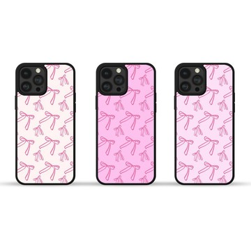 粉紅色的 賣弄風情的弓 可愛圖案 iPhone手機殼 三星手機殼
