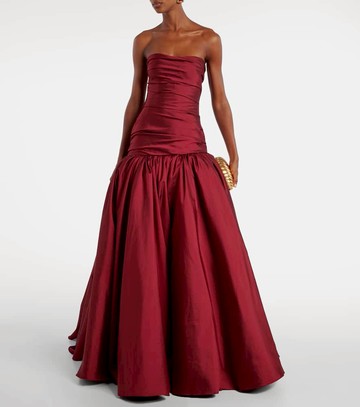 Marmar Halim Draped off-shoulder corset gown
