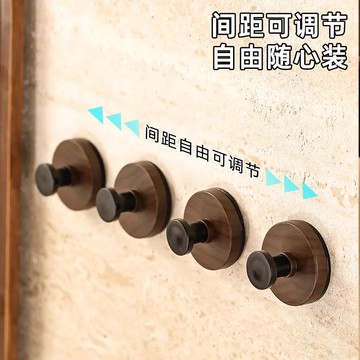 桃木紋吸盤旋鈕掛鉤強力承重粘膠掛鉤衛生間廚房免打孔置物掛鉤154SFY 快速寄出