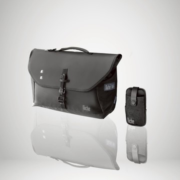 【Niche 樂奇】城市旅人跨肩包 超輕量 防水 可裝筆電 N-19304 搭配快拆磁扣配件包 2件組