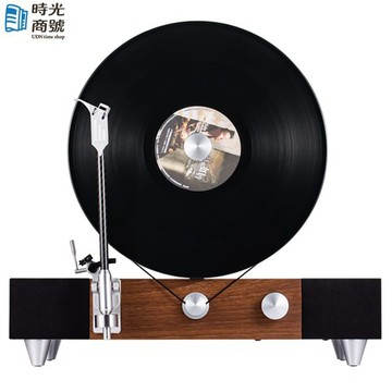 Gramovox｜直立式藍牙黑膠唱機-胡桃木經典款