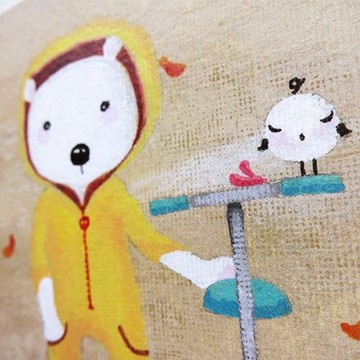 不哭鳥飛進森林卡片-與你同行...