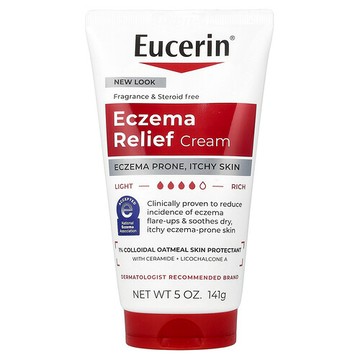 Eucerin, 溼疹緩解膏，無香，5 盎司（141 克）